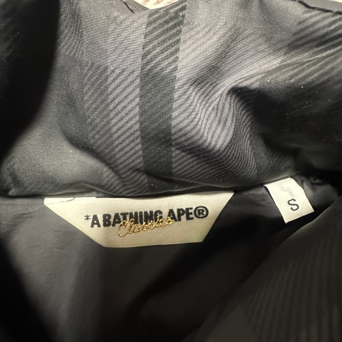 BAPE check jumper down jacket 상품이미지3