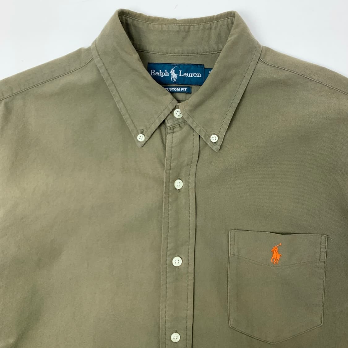 [L/정품] 폴로 랄프로렌 커스텀핏 카키 셔츠 상품이미지2