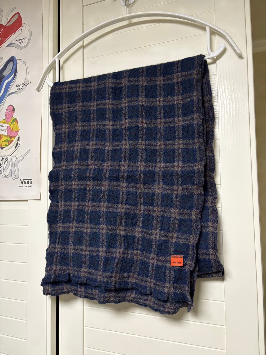 아워셀브스 머플러 24FW 브라운체크 상품이미지1