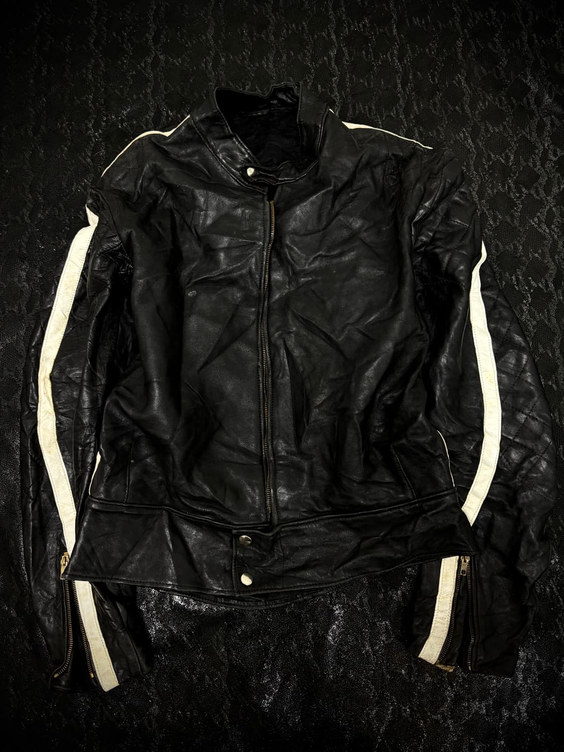 “Vintage” Chic Mood Zipper Detail Leathe 상품이미지1