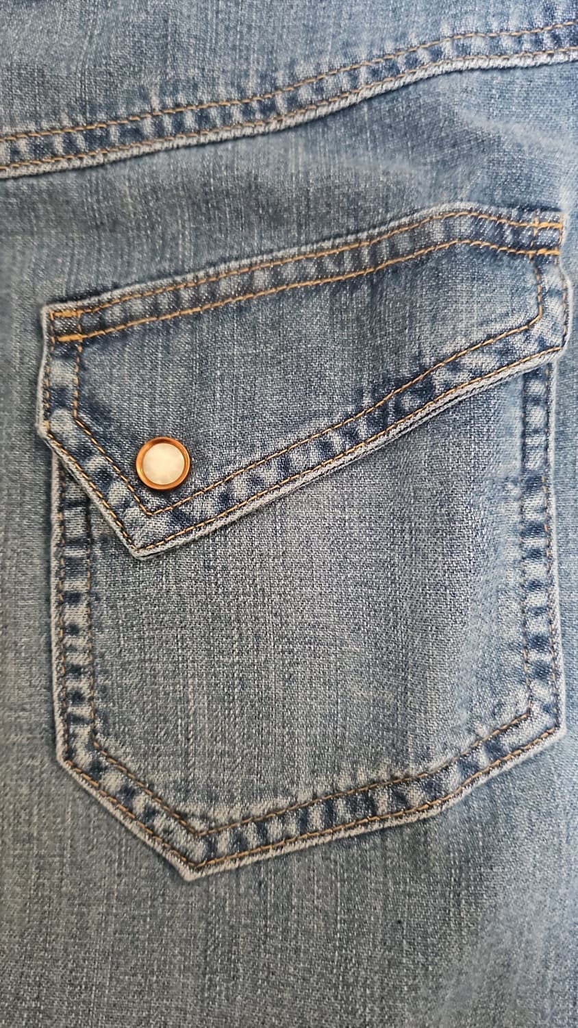 리바이스 LVC 1950's 웨스턴 데님 셔츠 블라인드 레몬 S 상품이미지7