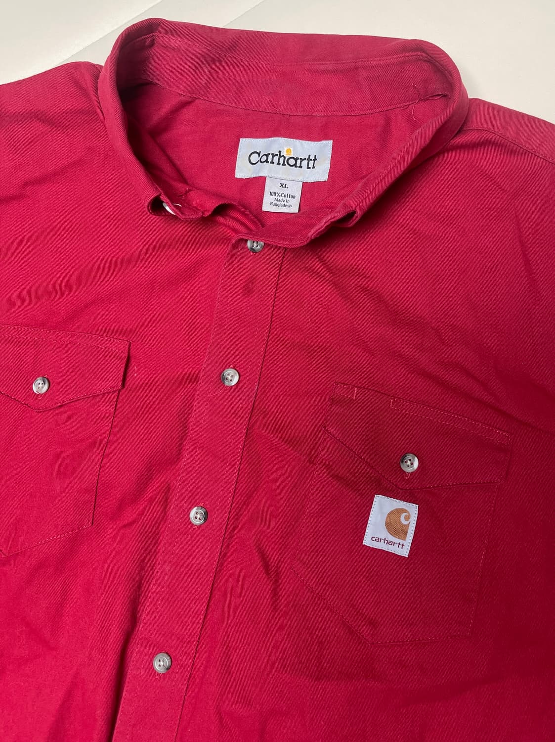 칼하트 오버핏 버건디 웨스턴 빈티지 셔츠 상품이미지3