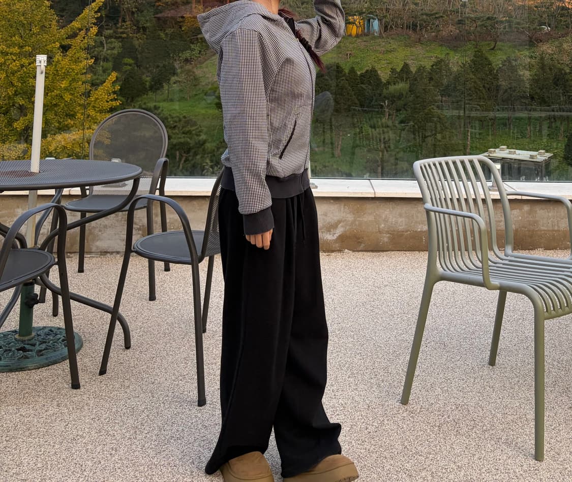 나이키  슬림핏 꾸안꾸 체크 후드집업(L) 상품이미지10