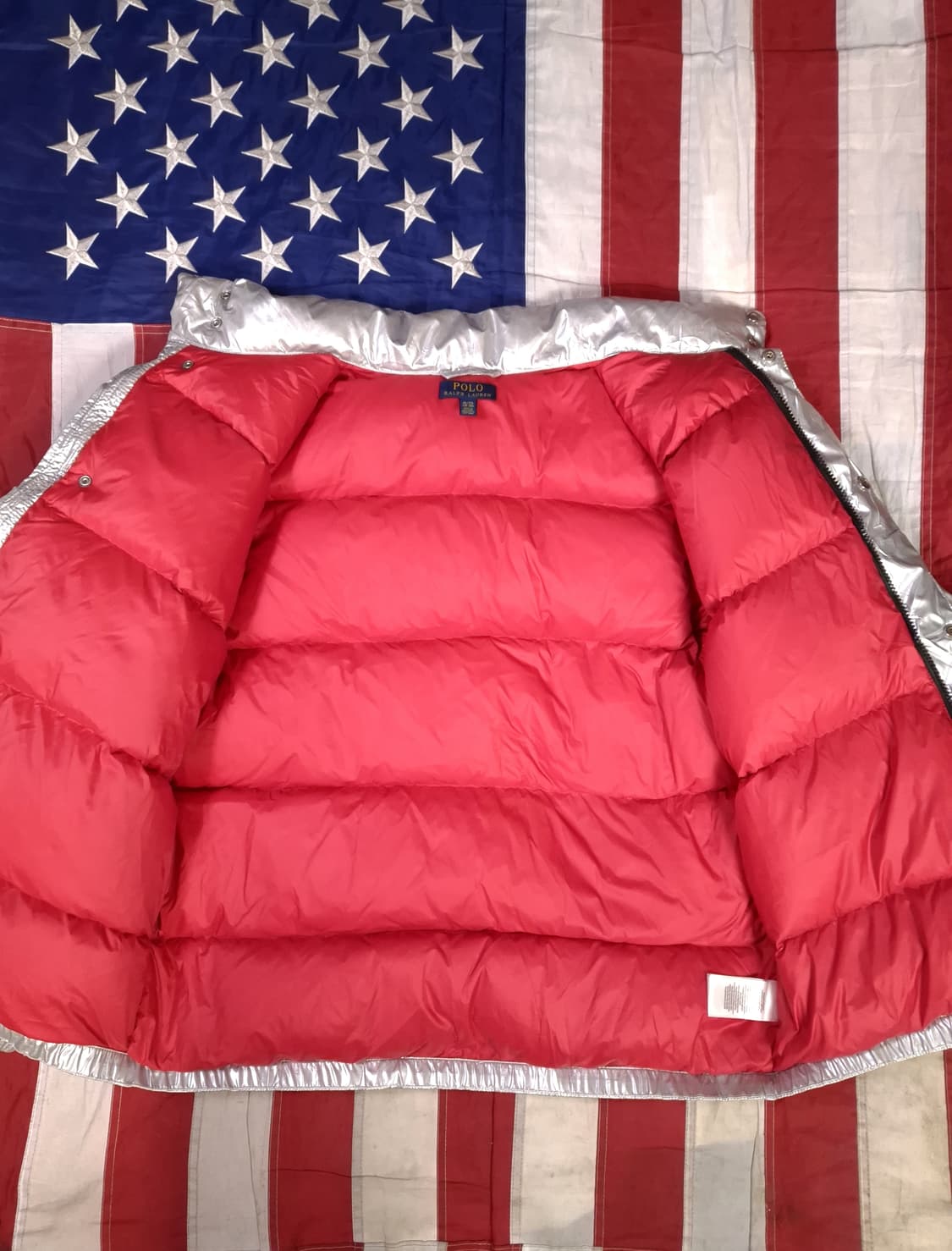 오리지날 신형 랄프로렌폴로 메탈릭 스키클럽 패치 패딩파카 상품이미지9