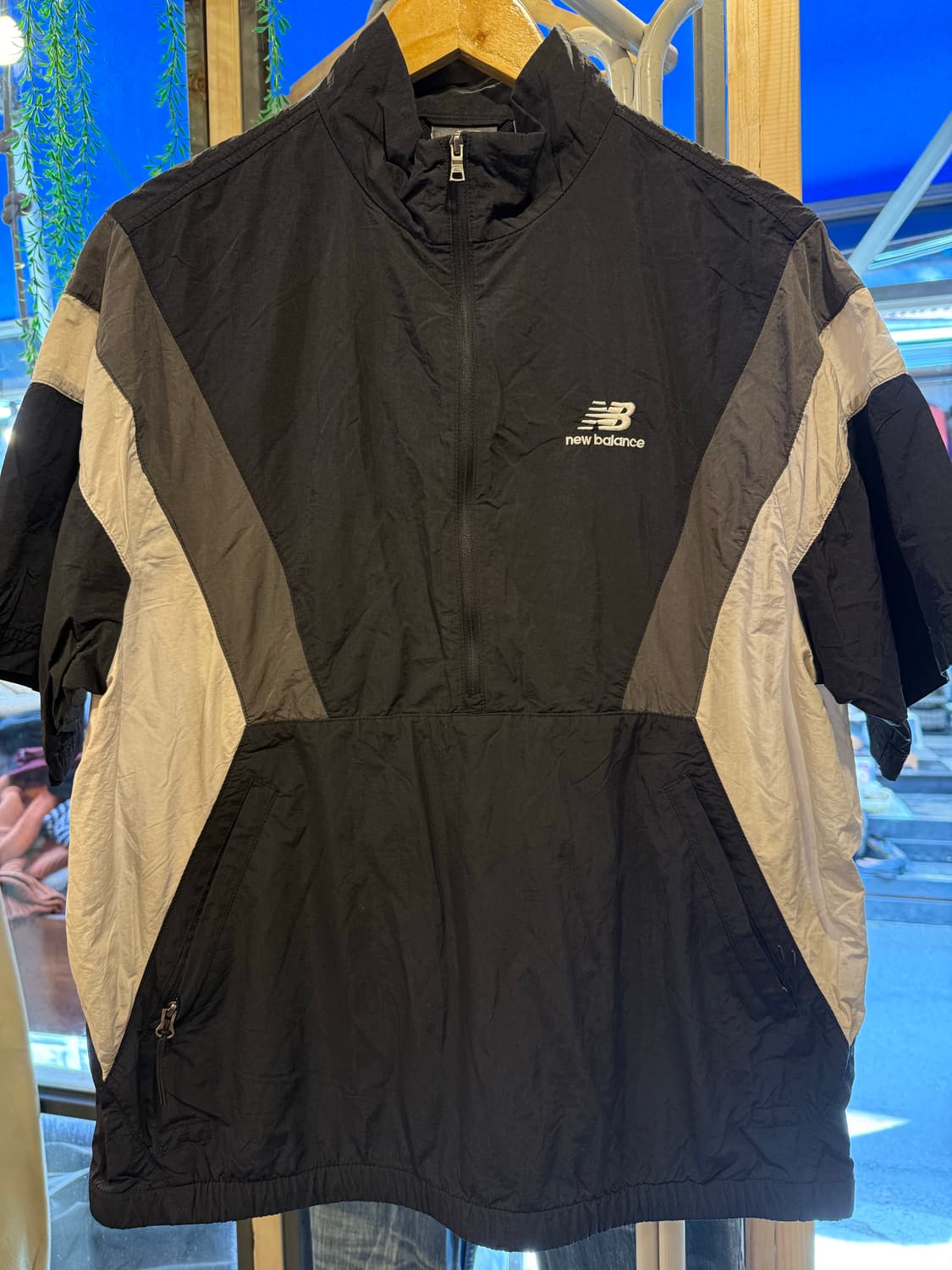 뉴발란스 하프집업 아노락 반팔 바람막이 상품이미지1