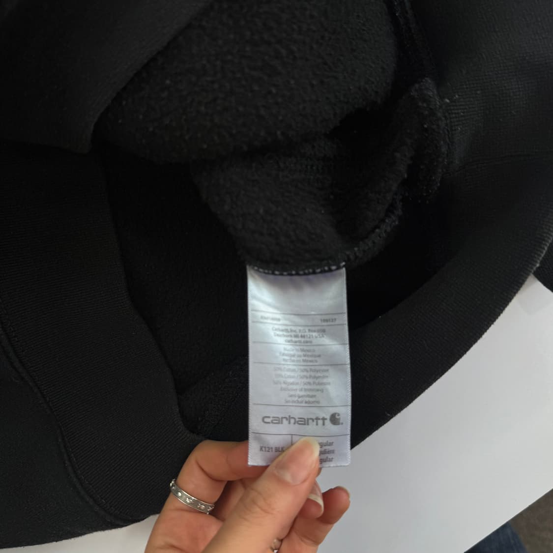 Carhartt 칼하트 블랙 후드티 상품이미지6