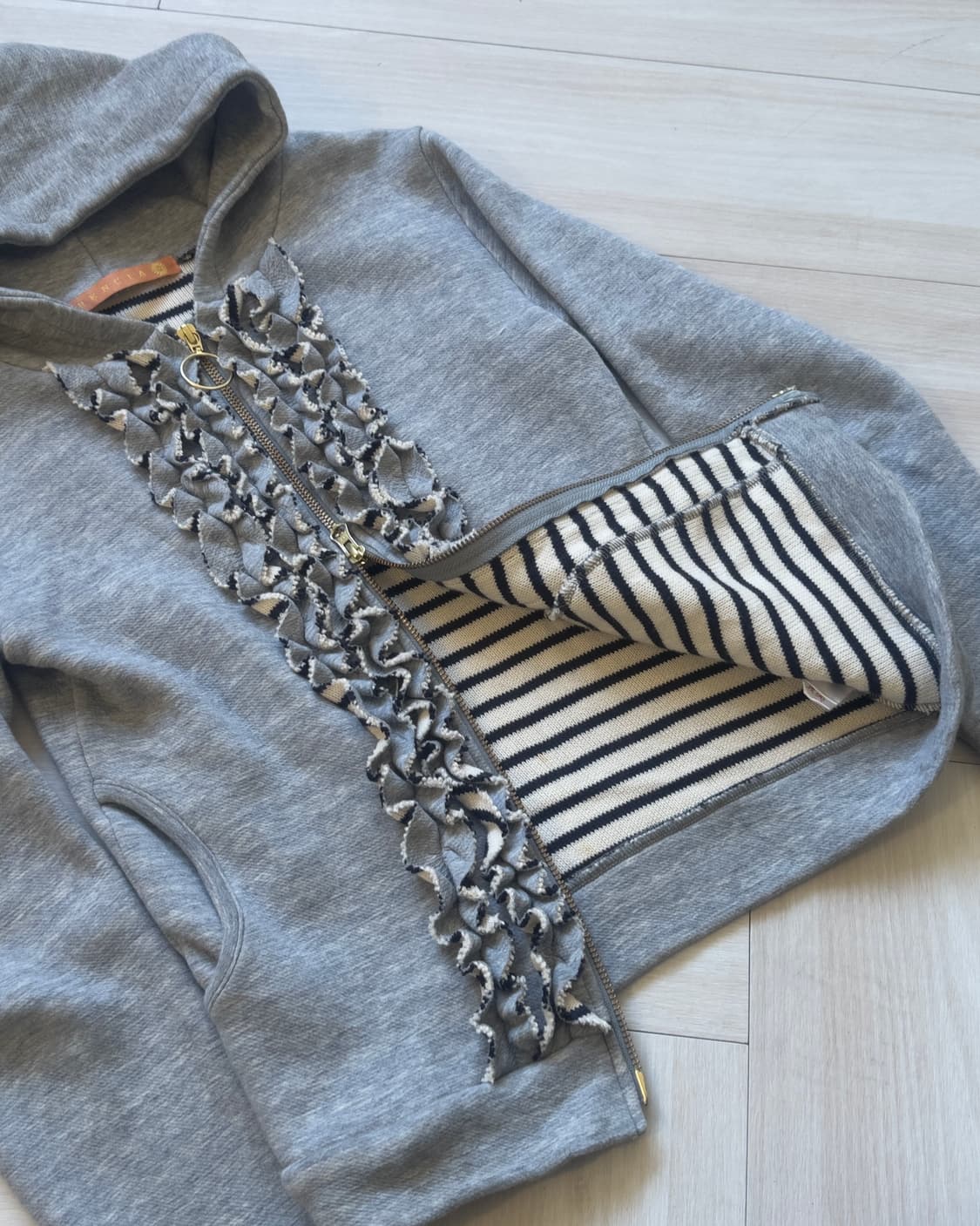 [HERENCIA] ruffle zip up hoodie 상품이미지6