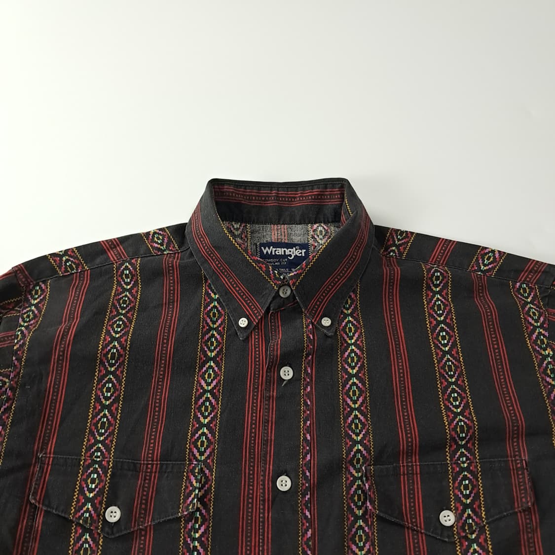 CJ367 XL 랭글러 카우보이컷 90s 블랙 사우스웨스턴 셔츠 남방 상품이미지2
