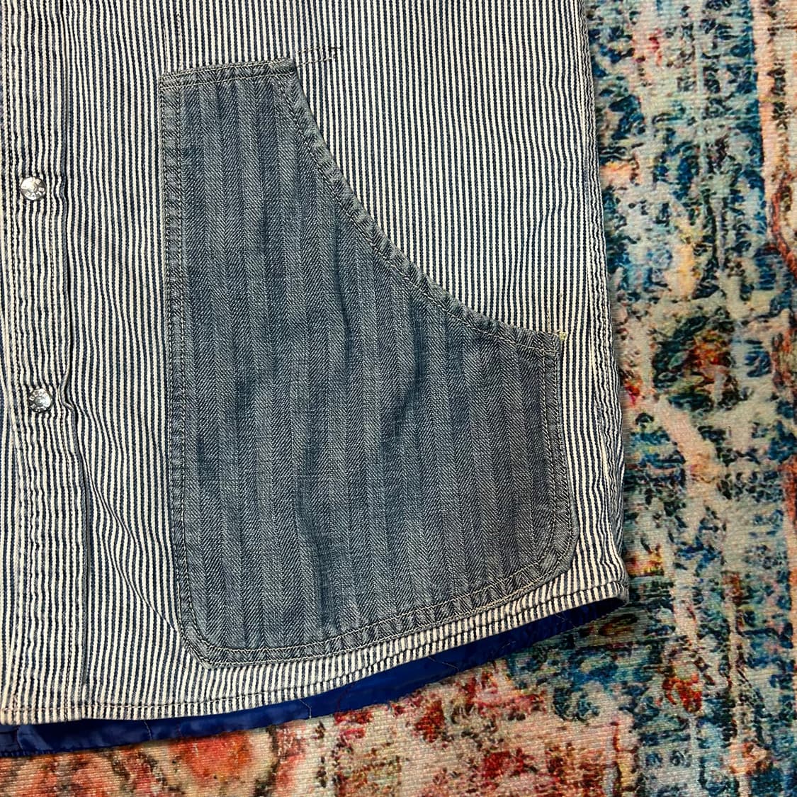 [M] 블루블루 재팬 히코리 데님 워크자켓 상품이미지8