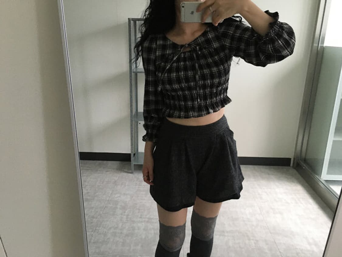 check smock blouse 상품이미지7