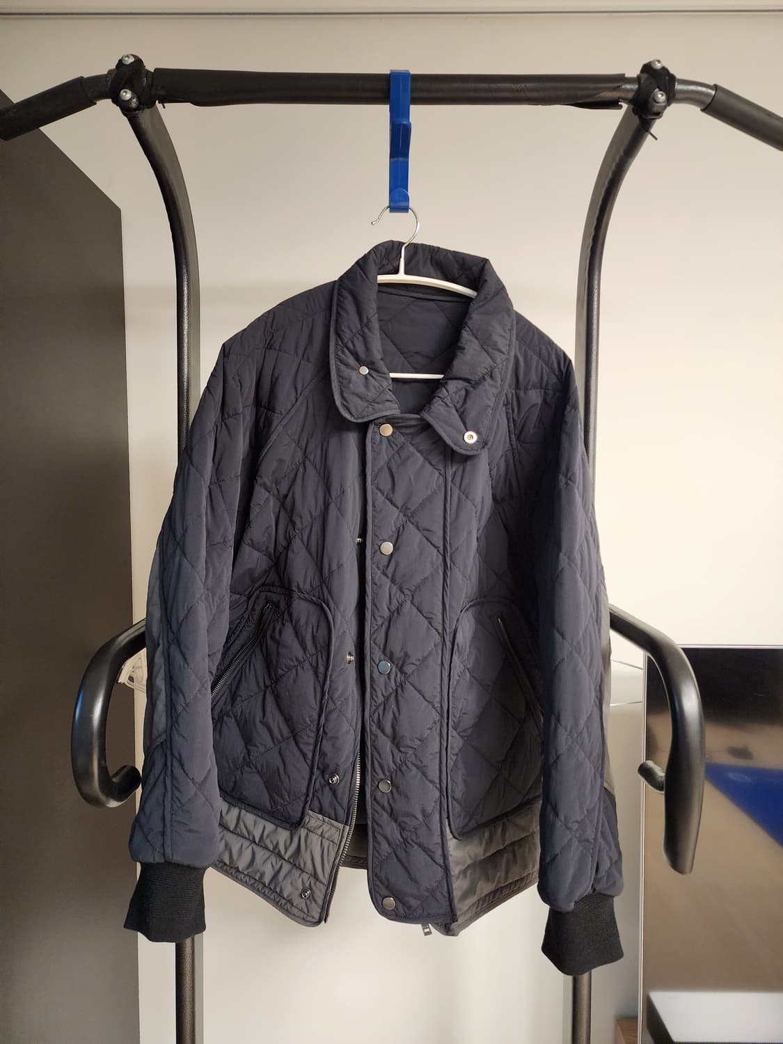 (95~105)시스템옴므 네이비 퀼팅 자켓 상품이미지1