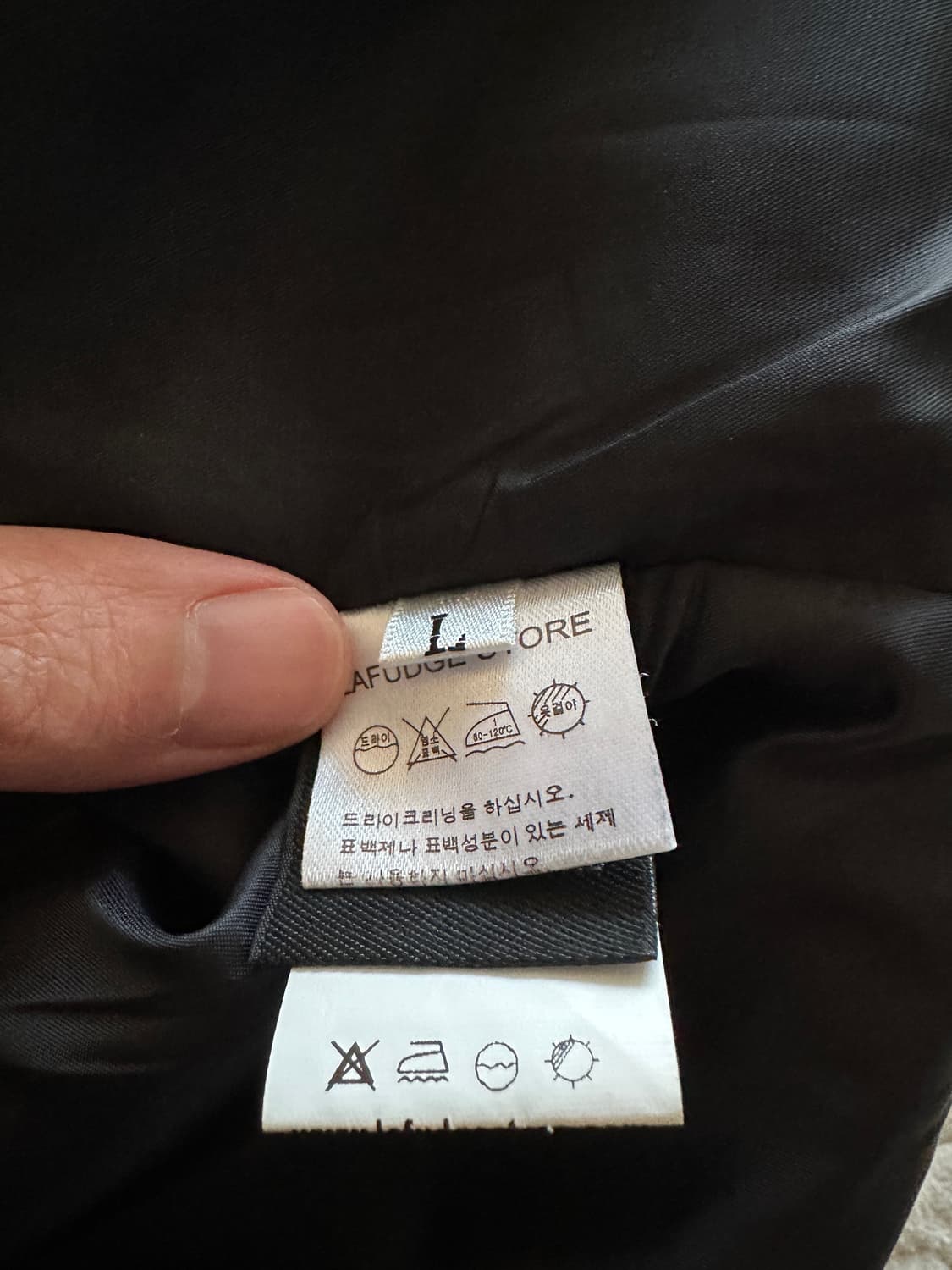 [L] 라퍼지스토어 발마칸 코트 블랙 상품이미지5