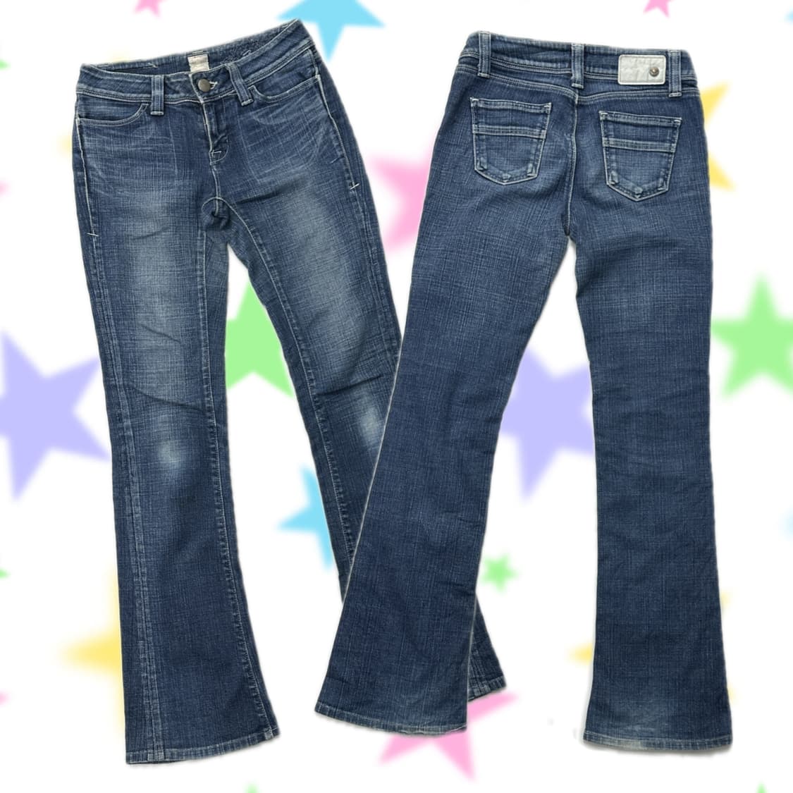 ⭐️y2k 워싱 빈티지 부츠컷 데님 팬츠⭐️ 청바지 일본 빈티지 상품이미지1