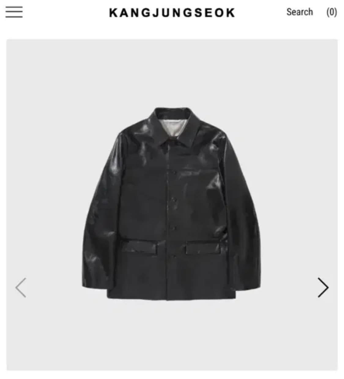 [50] 강정석 레더 카코트 상품이미지1