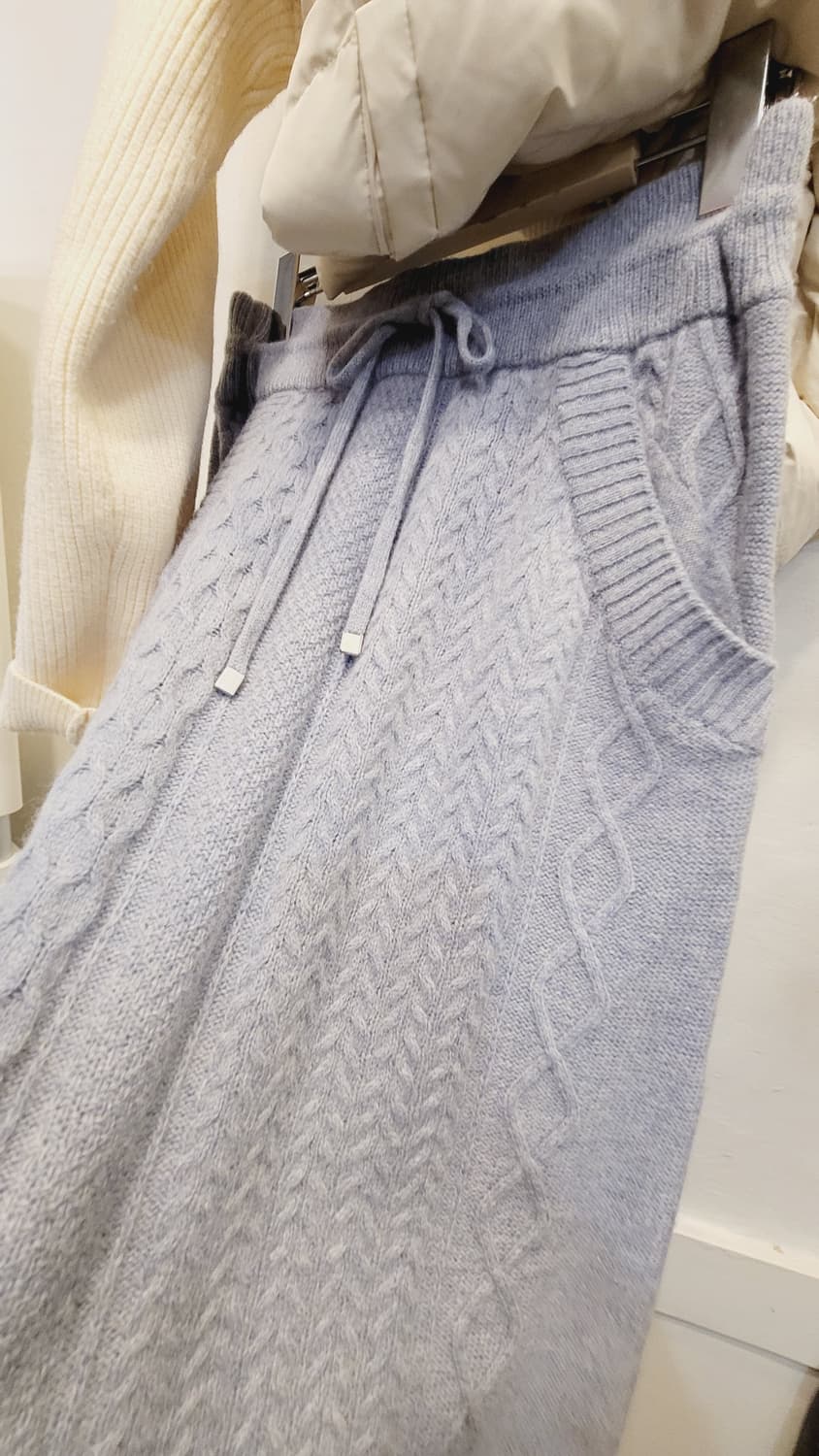 니트 구스패딩 .이태리 퓨어울 니트스커트 상품이미지9