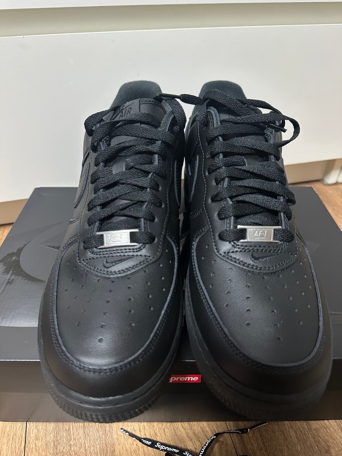 [270] 나이키 슈프림 포스 에어포스1 블랙 상품이미지3