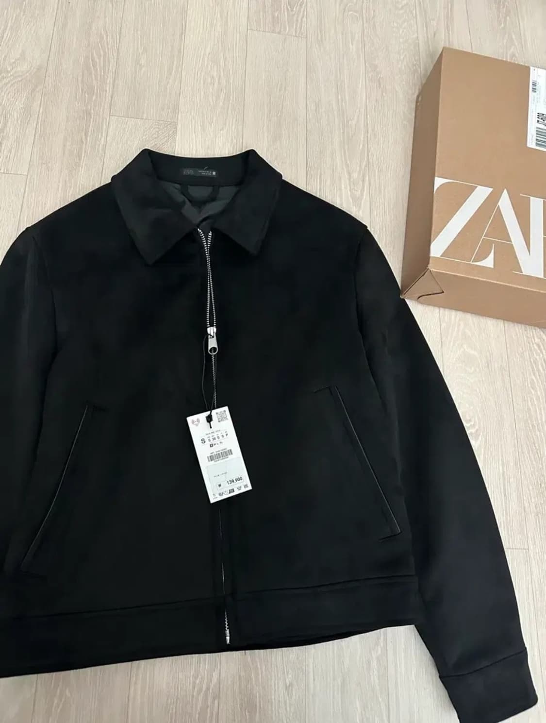 ZARA 레귤러 핏 스웨이드 점퍼 상품이미지1