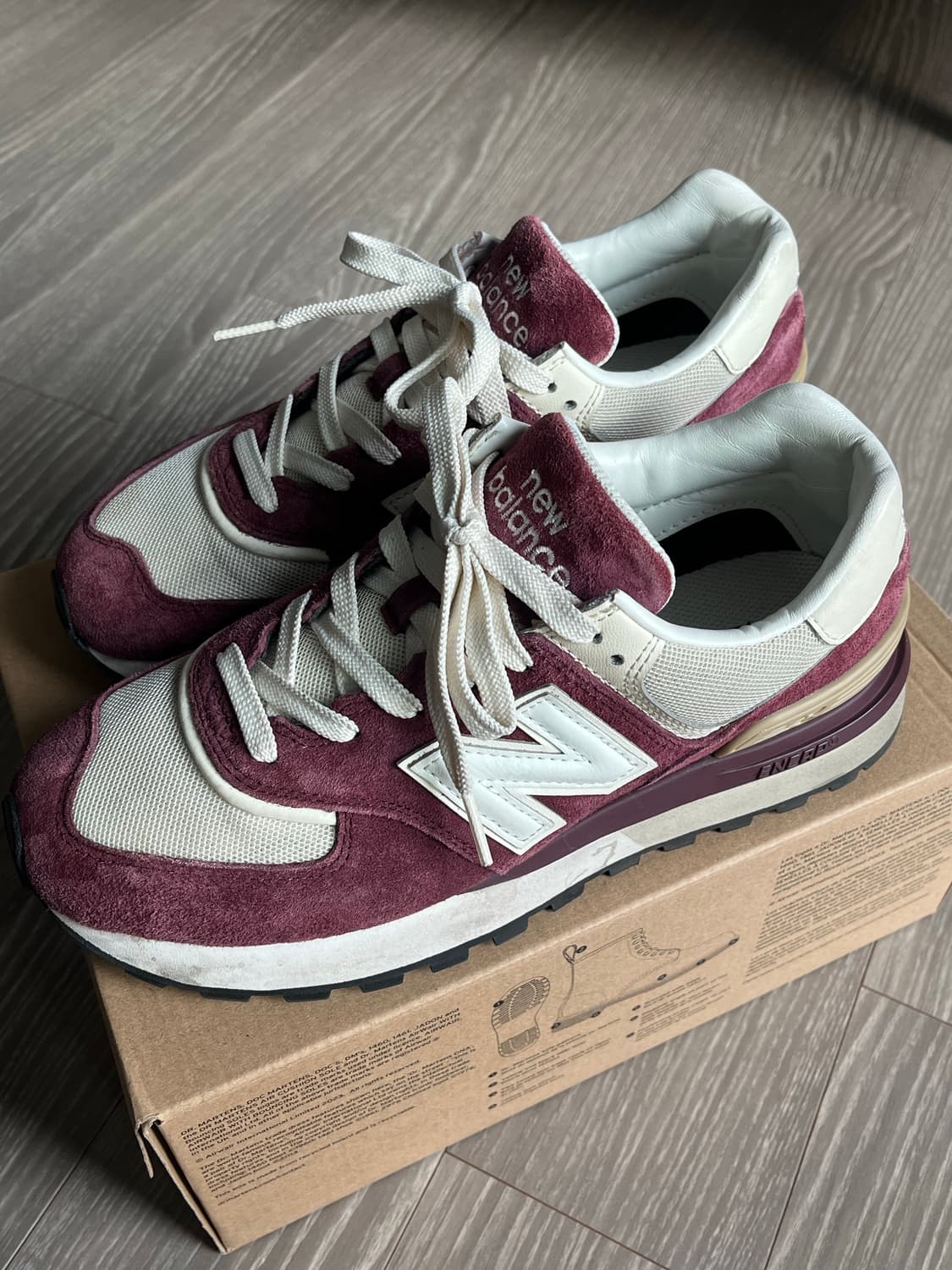 뉴발란스 574 레거시 앙고라 버건디 250 상품이미지2