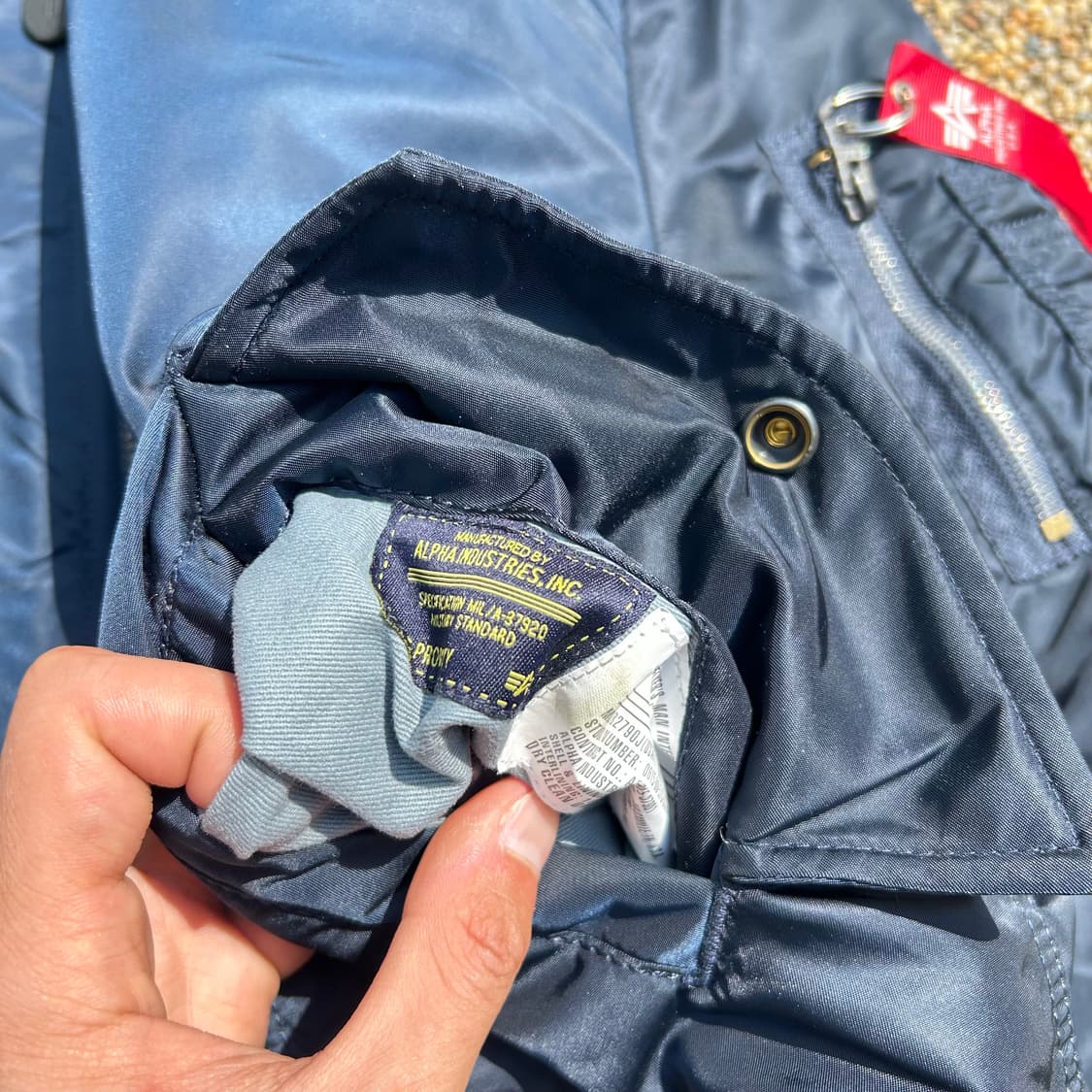 알파인더스트리(Alpaha industries) 네이비 MA-1 상품이미지5