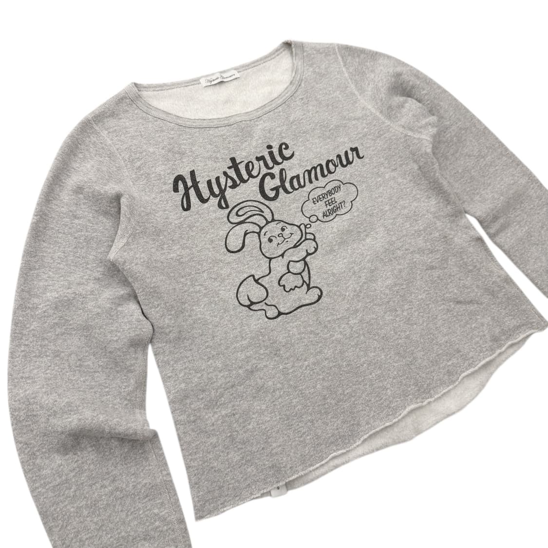 히스테릭글래머 버니 스웻셔츠 맨투맨 멜란지 그레이 상품이미지3