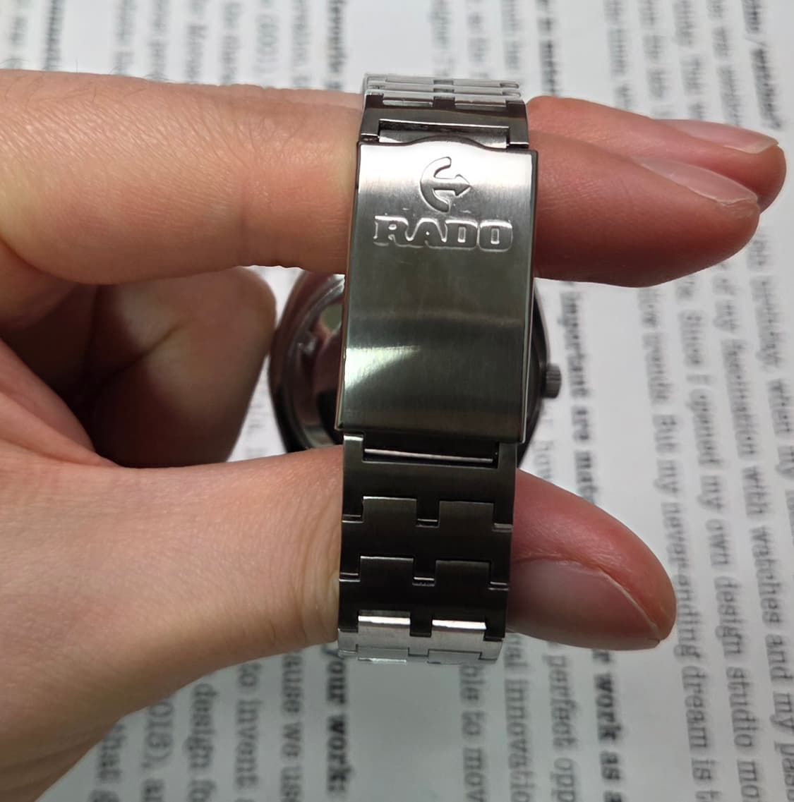 빈티지 라도 골든가젤 희귀 와플판 데이데이트 오토매틱 브레이슬릿 ver. 상품이미지7