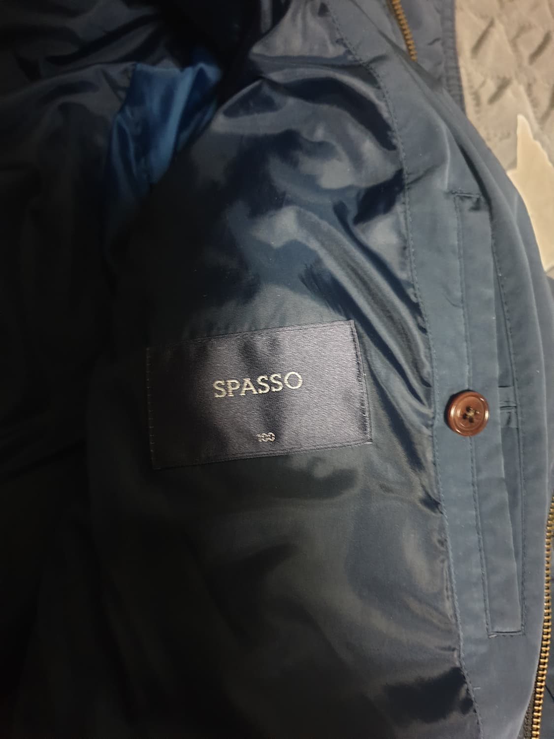 코오롱 SPASSO 알파인클럽 덕다운 사파리 패딩 네이비 (L) 상품이미지4