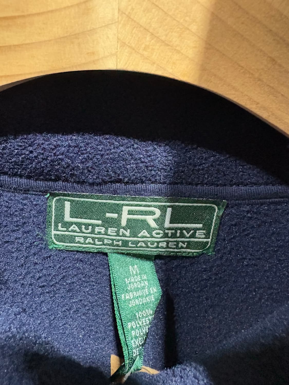 M 폴로랄프로렌 L-RL 사선 배색 플리스 집업 상품이미지5