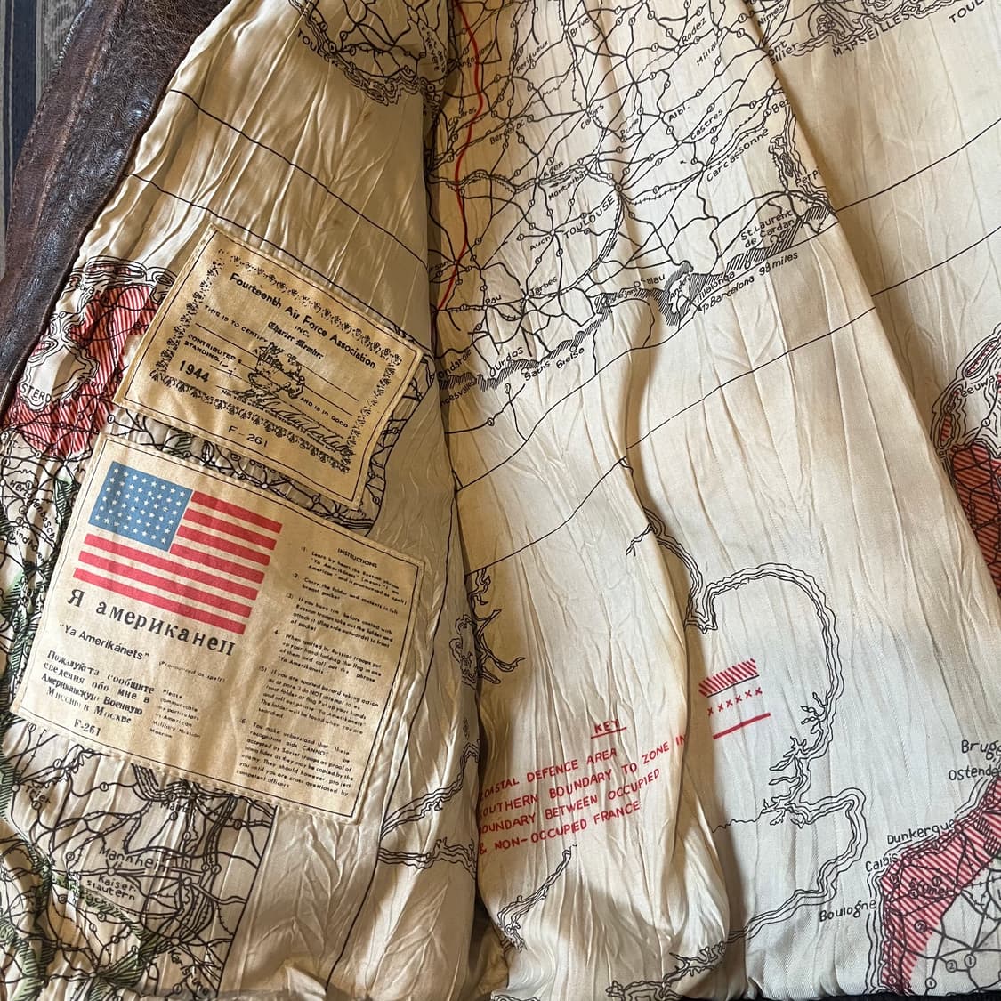  WWII 미군 A-2 플라이트 레더자켓/W2374 상품이미지5