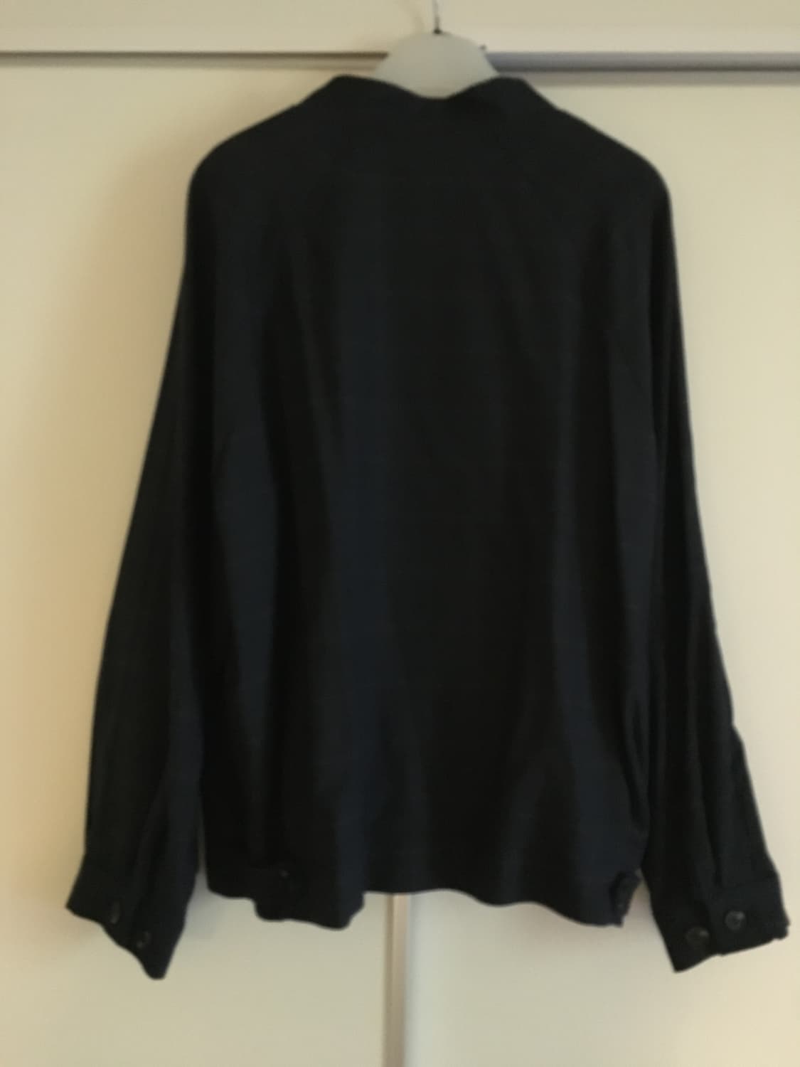 해칭룸 체크 울 블루종 네이비 3 size 상품이미지2