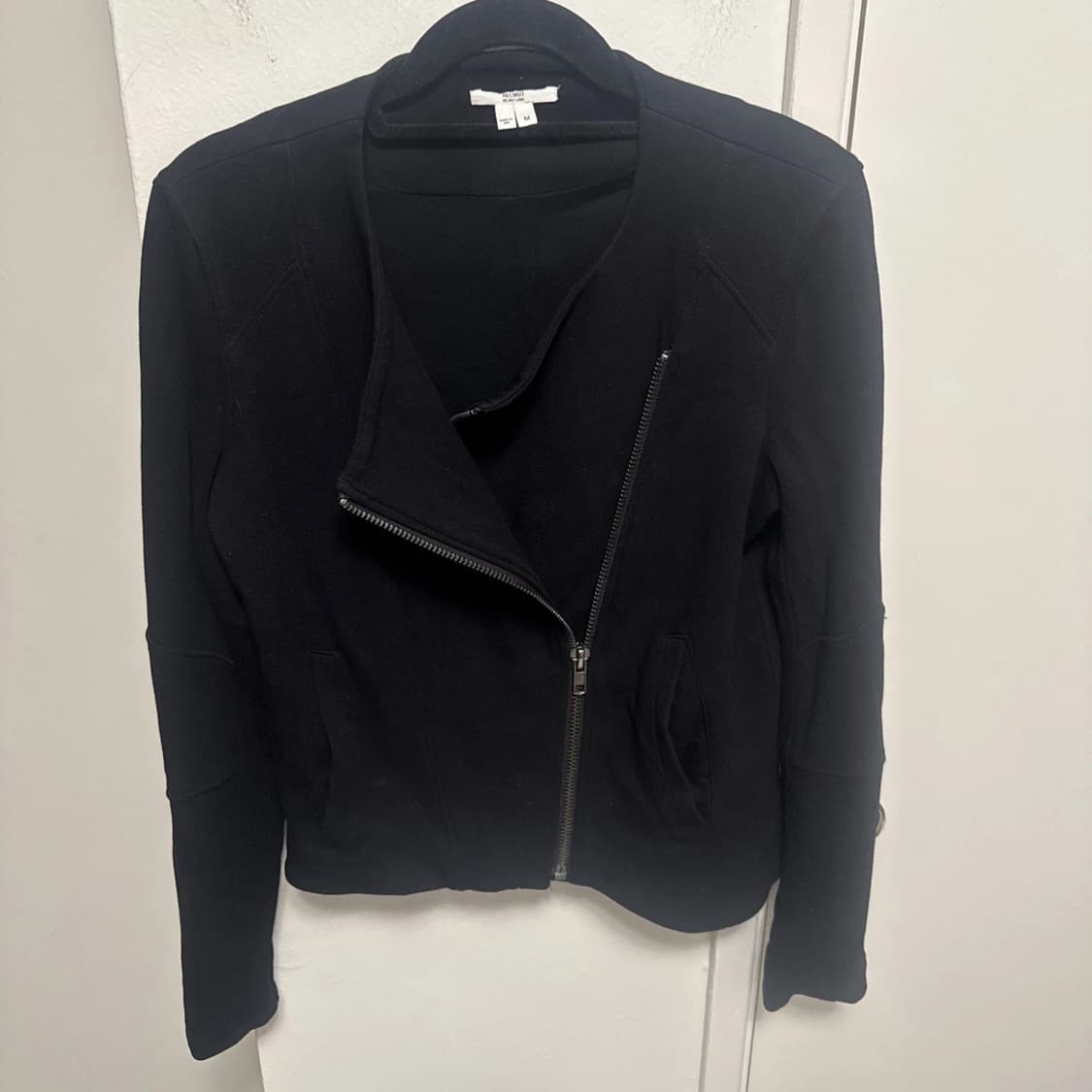 헬무트 랭 비대칭 집업 모토 자켓 상품이미지1