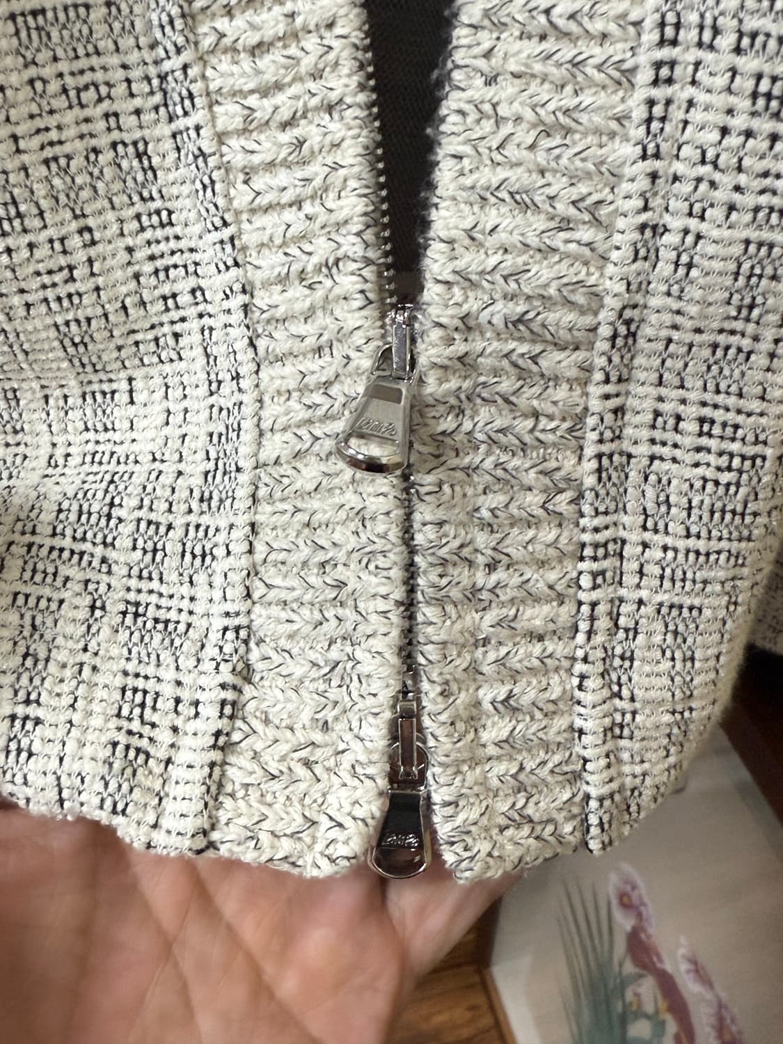 [105] 타임옴므 25ss 트위드 부클 집업 자켓 상품이미지3