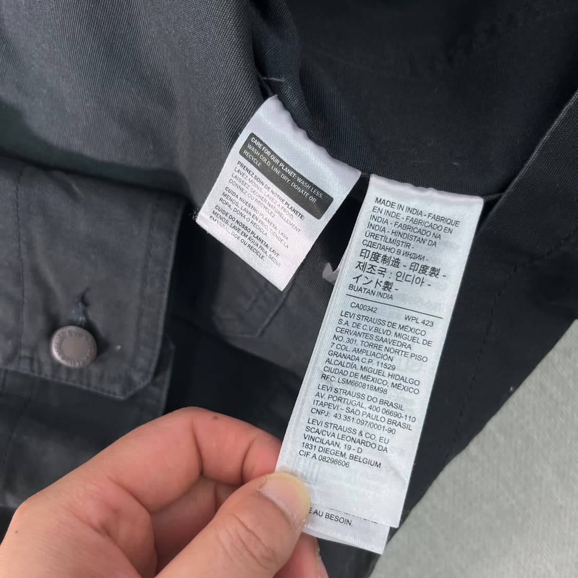 100 리바이스 코듀로이 카라 초어 자켓 상품이미지6