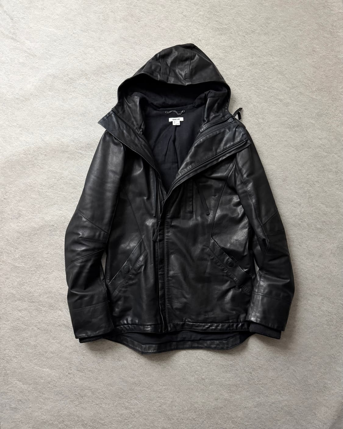 헬무트랭 투웨이 후드레더자켓 상품이미지2