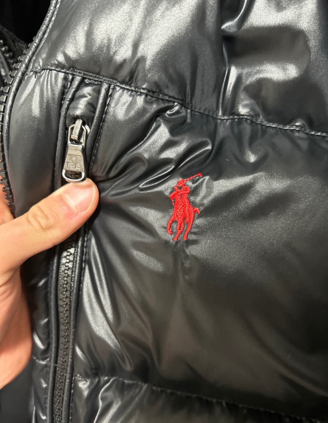 폴로 유광패딩 M 정품  상품이미지2