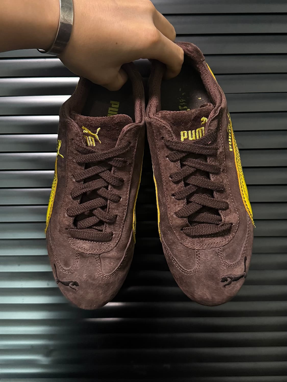 PUMA 푸마 퓨마 스피드캣 브라운 갈색 옐로우 노랑 스웨이드 240 상품이미지4