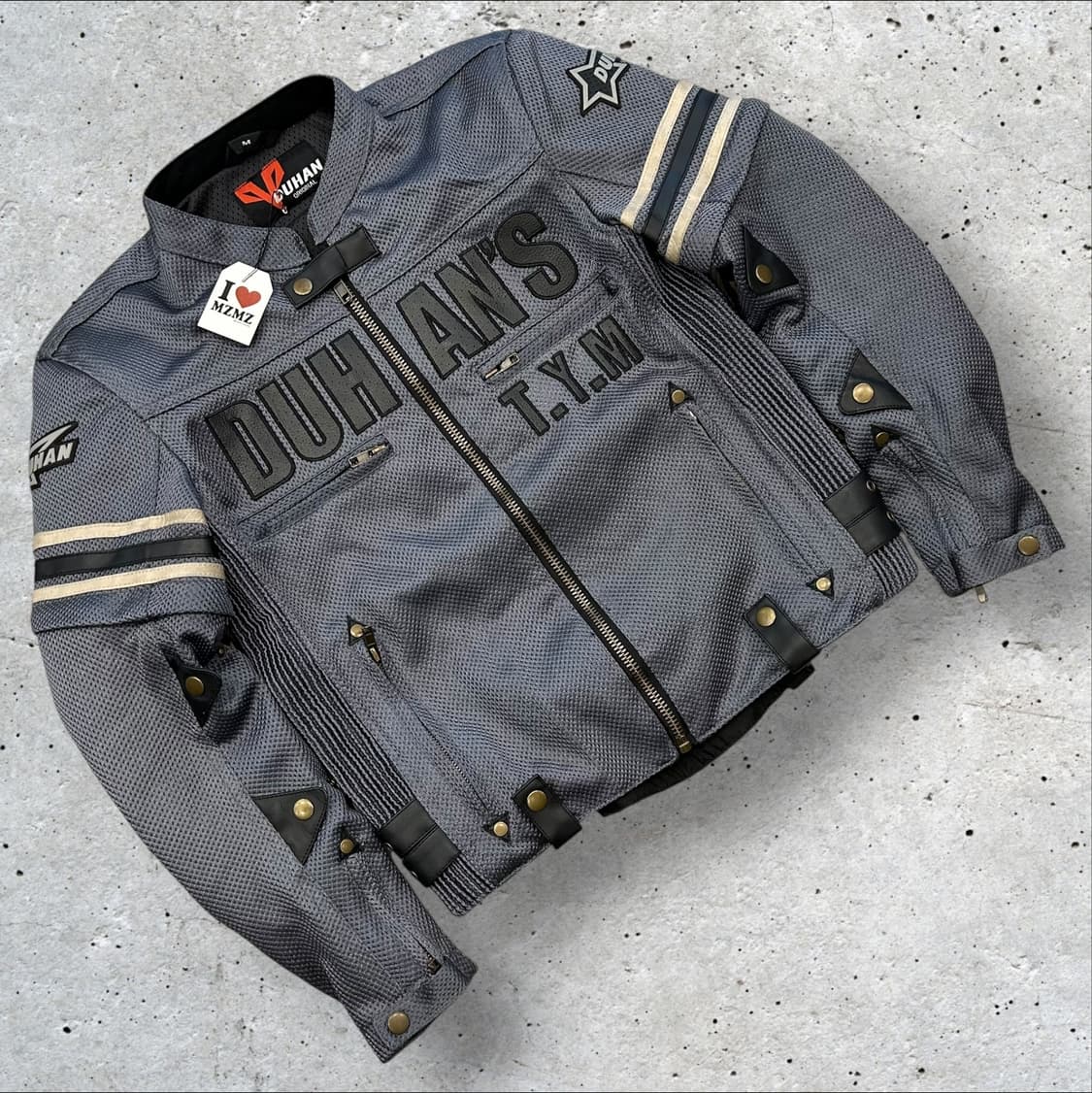 [M] DUHAN 오토바이 라이딩 메쉬 자켓 그레이 A646 상품이미지1