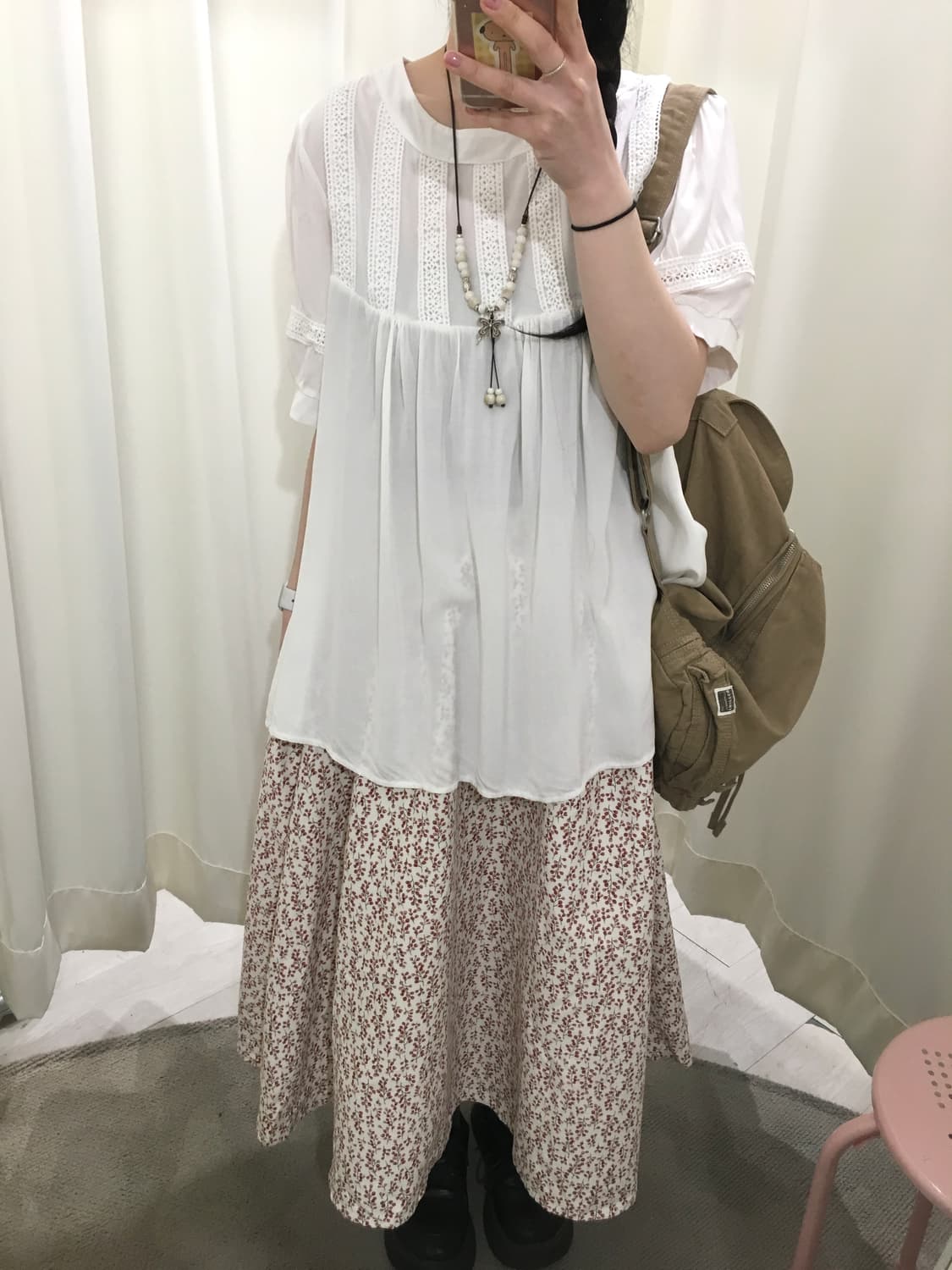 earth music flower skirt 상품이미지3