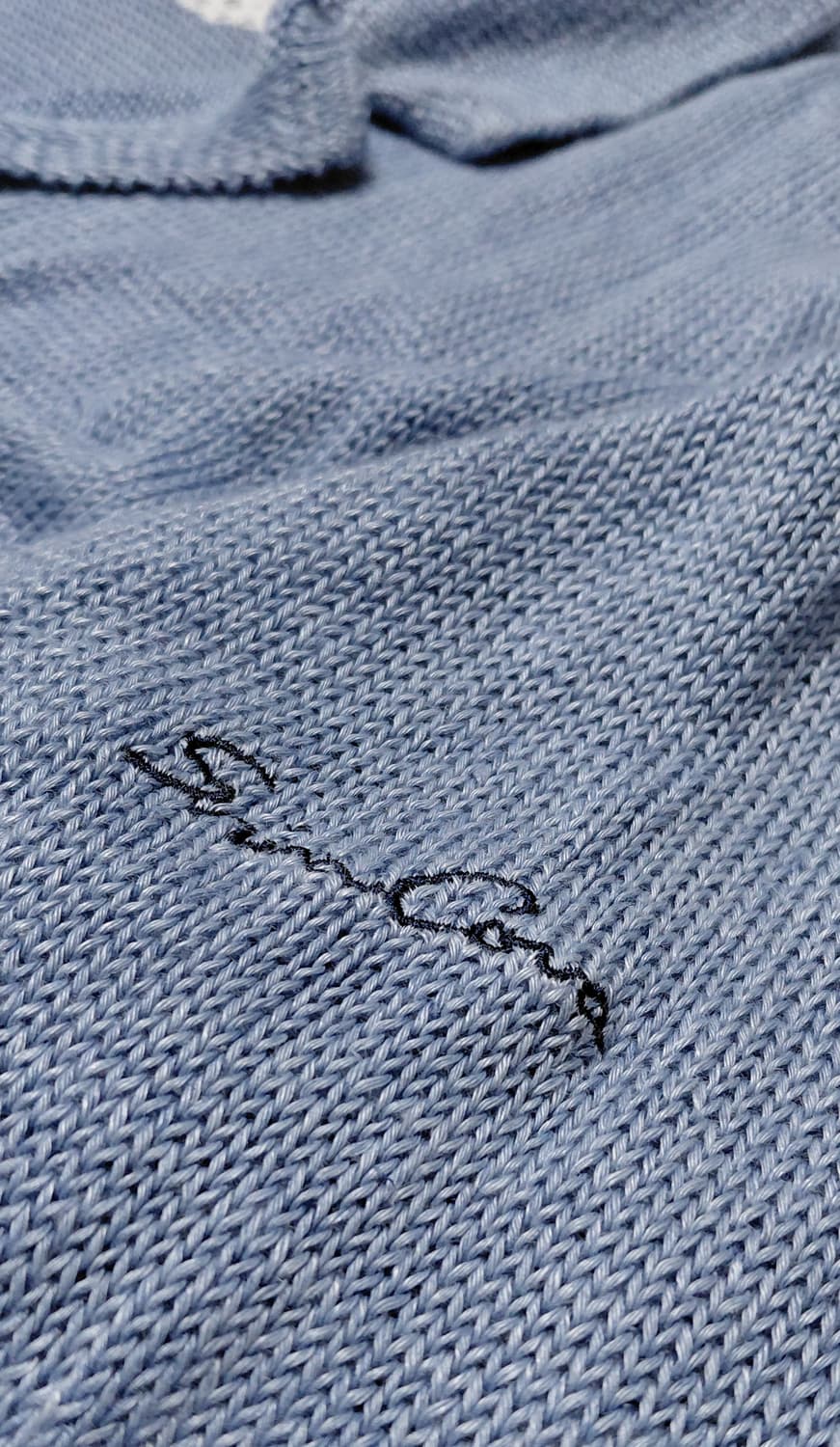 [L] 시나코바(SINA COVA) 린넨 100% 마린 카디건 - 블루 상품이미지4