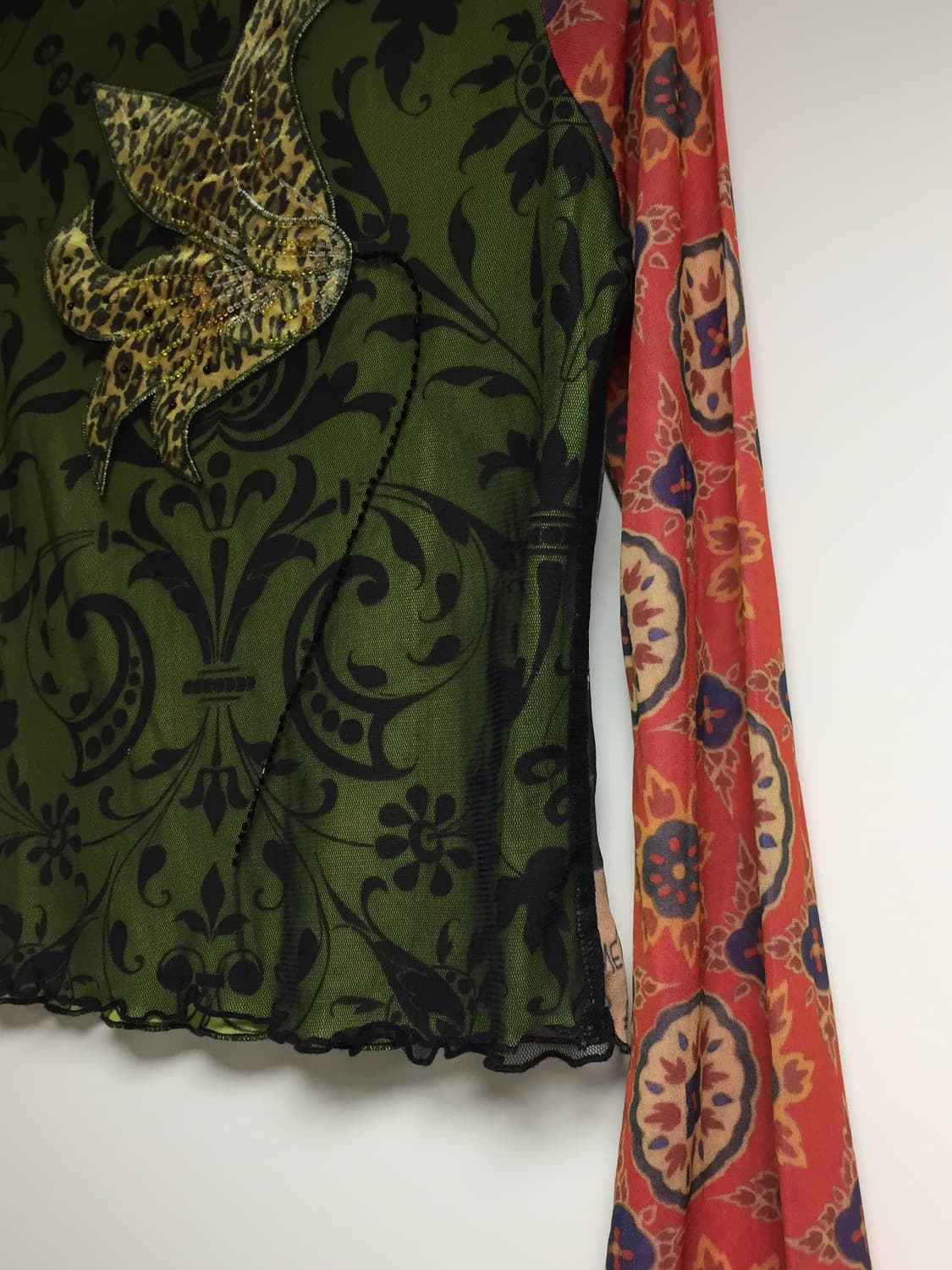 y2k beaded floral long sleeve 상품이미지4