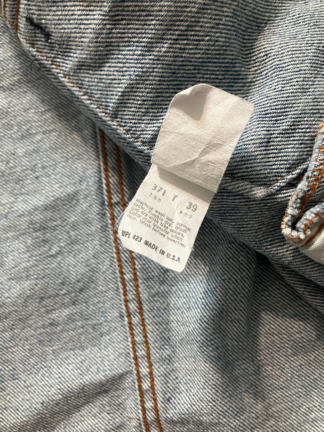 🇺🇸 80s USA 빈티지 리바이스 70506 3세대 데님 자켓 상품이미지7