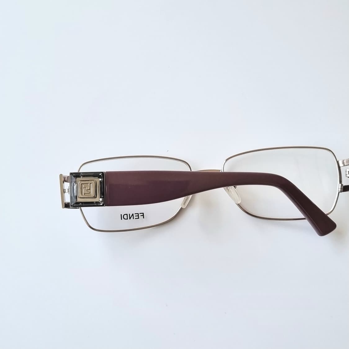 데드스탁 [정품] 펜디(FENDI) 메탈릭 골드 & 브라운 콤비 안경테 상품이미지9