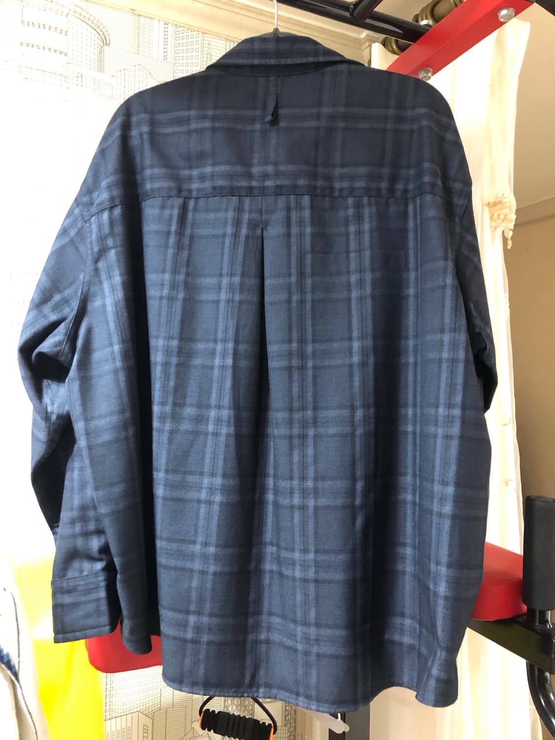 감마갤러리 크롭 체크셔츠 s 상품이미지5