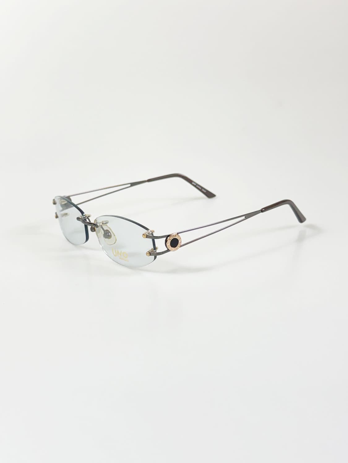 UNO Eyewear 무테 오벌 메탈 프레임 빈티지 안경 상품이미지3