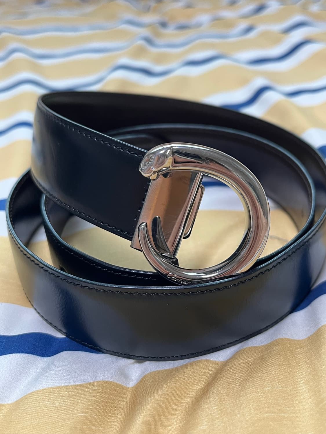 까르띠에 팬더 리버시블 가죽벨트 (블랙/브라운) 상품이미지1