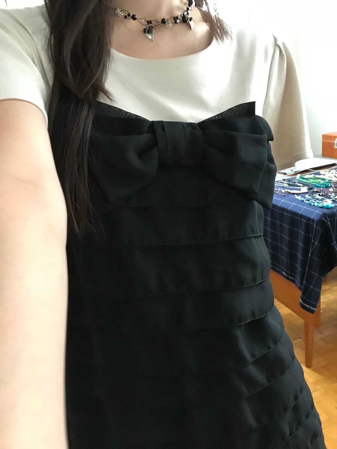 vintage ribbon frill one-piece 상품이미지1