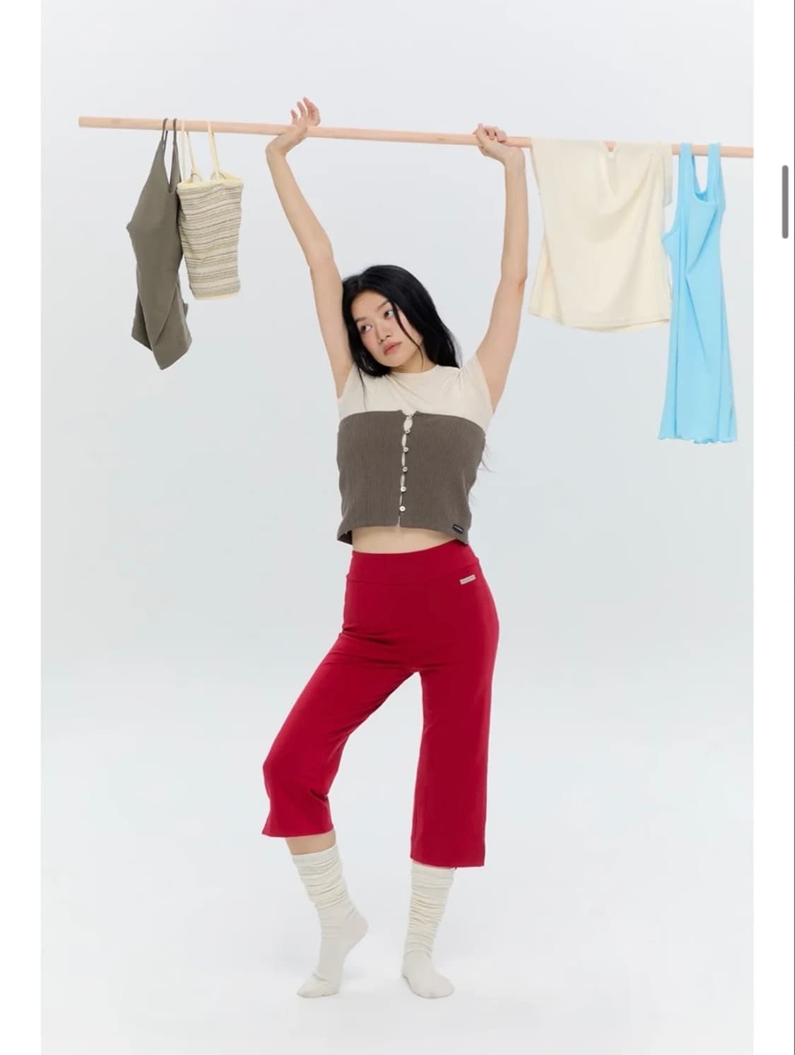 무브웜 버튼커버업 브라운 새상품 상품이미지1