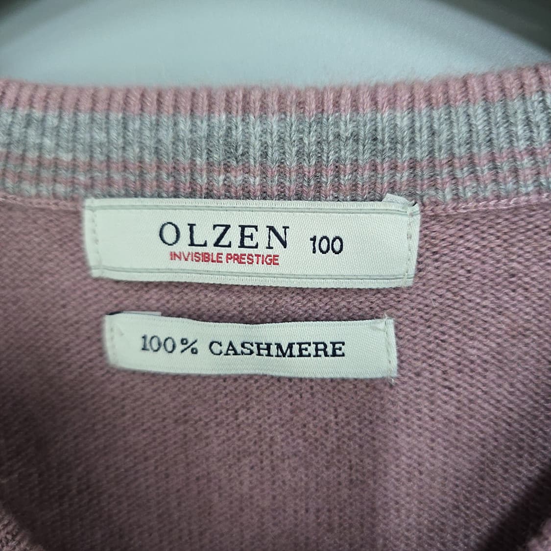 올젠(OLZEN) 캐시미어 100 니트 100 상품이미지4