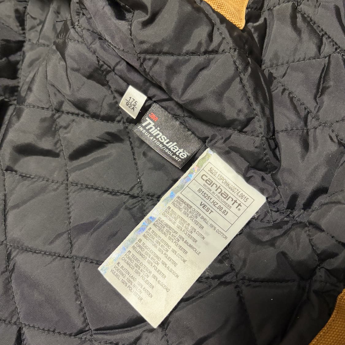 칼하트 덕 캔버스 투웨이 베스트 브라운 상품이미지5