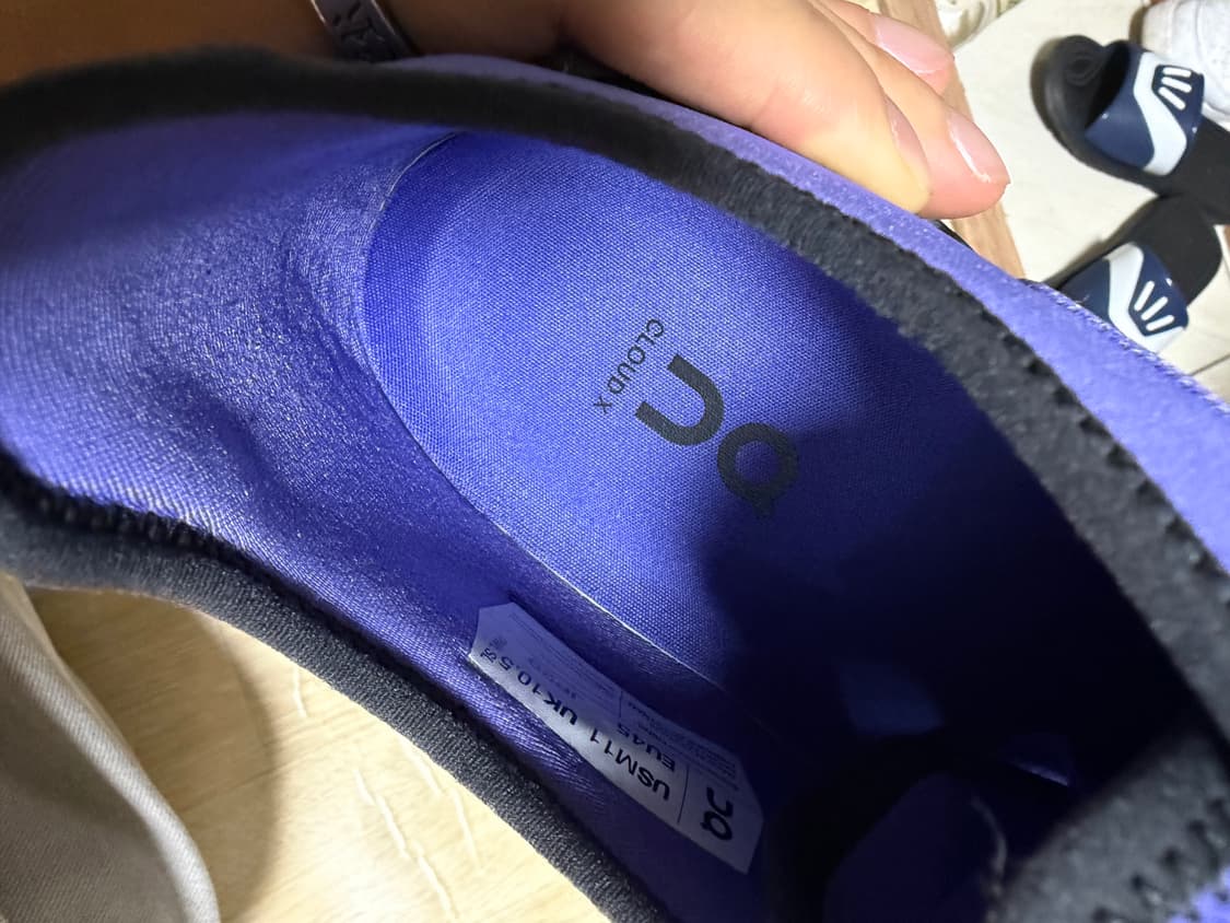 (판매글) 온 러닝 클라우드 X 3 AD 블루베리 45(290) 상품이미지5