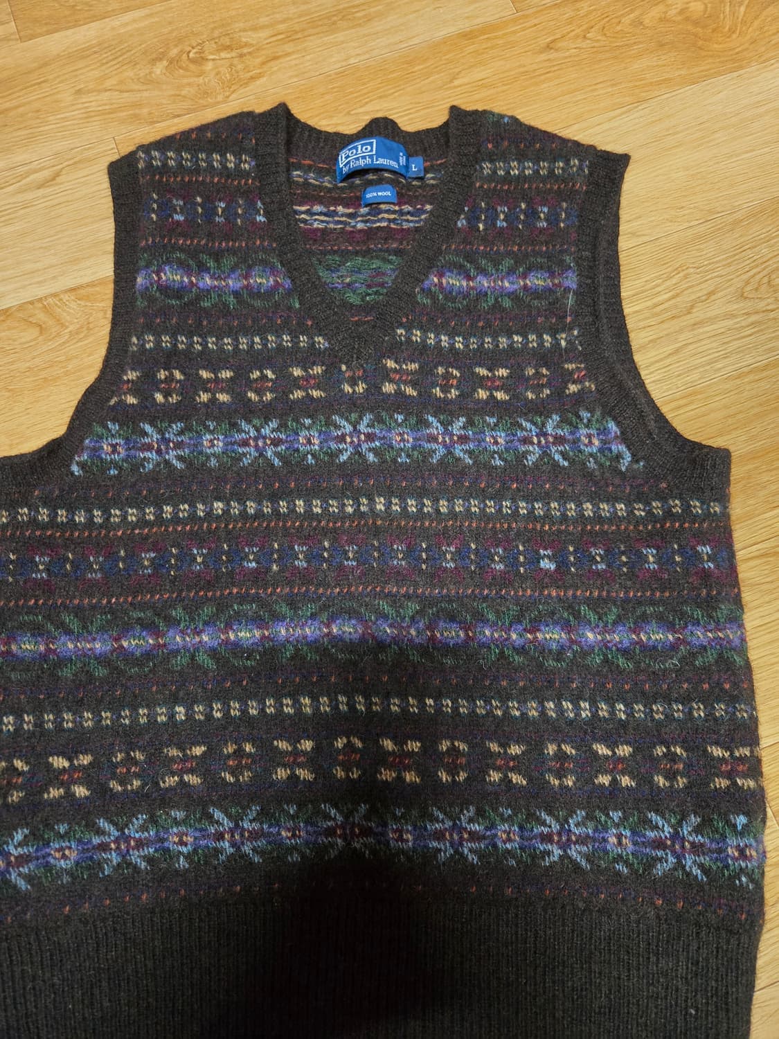 폴로 랄프로렌  페어아일 울 니트 조끼 상품이미지3